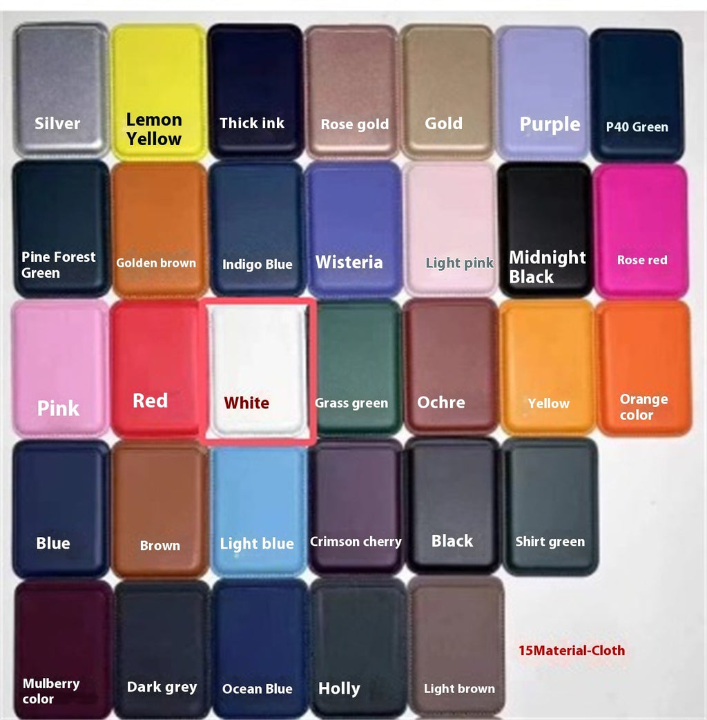 For Macsafe Magnetic Luxury Leather Card Holder Wallet Case For 14 Pro Max 13 12 Phone Bag Adsorption Accessories Cover