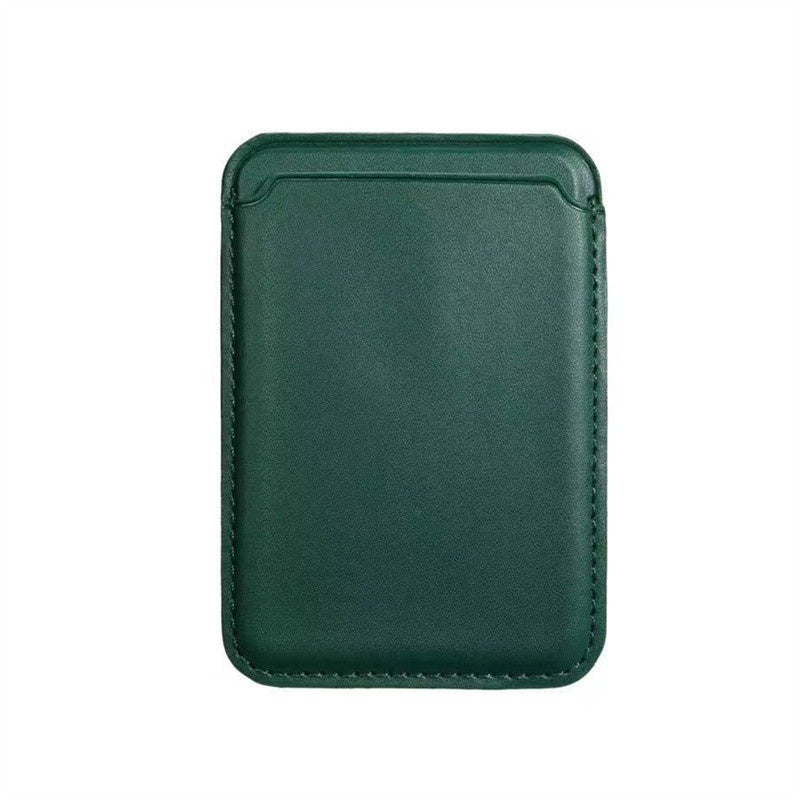 For Macsafe Magnetic Luxury Leather Card Holder Wallet Case For 14 Pro Max 13 12 Phone Bag Adsorption Accessories Cover