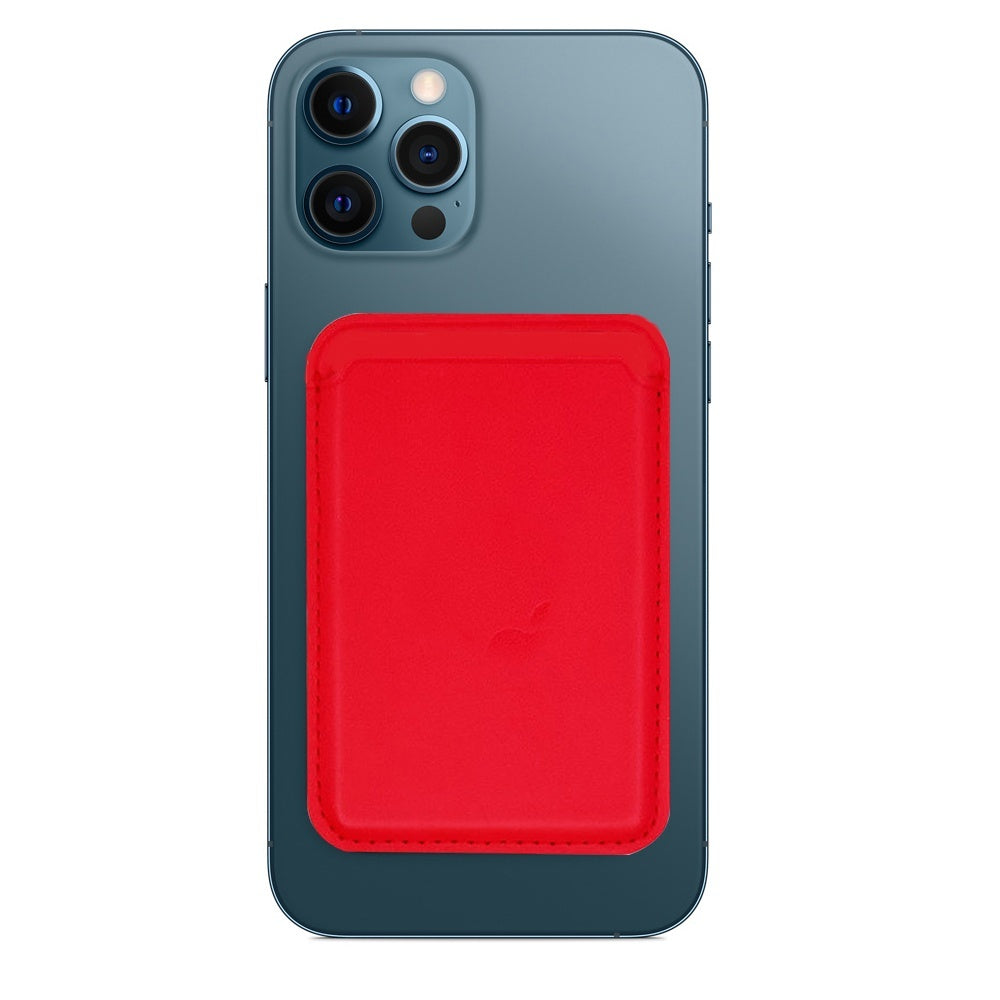 For Macsafe Magnetic Luxury Leather Card Holder Wallet Case For 14 Pro Max 13 12 Phone Bag Adsorption Accessories Cover
