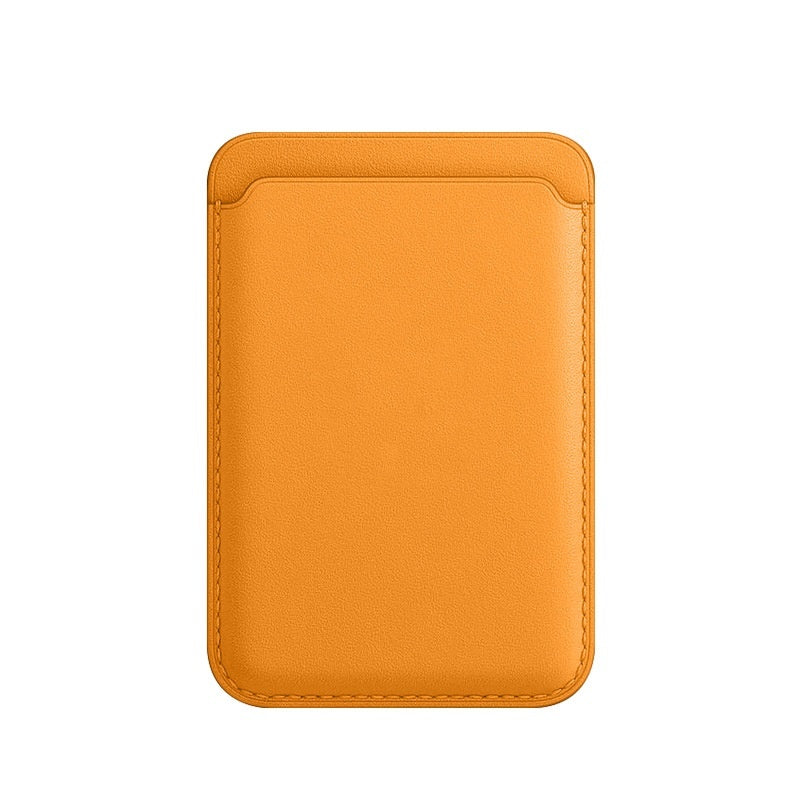 For Macsafe Magnetic Luxury Leather Card Holder Wallet Case For 14 Pro Max 13 12 Phone Bag Adsorption Accessories Cover
