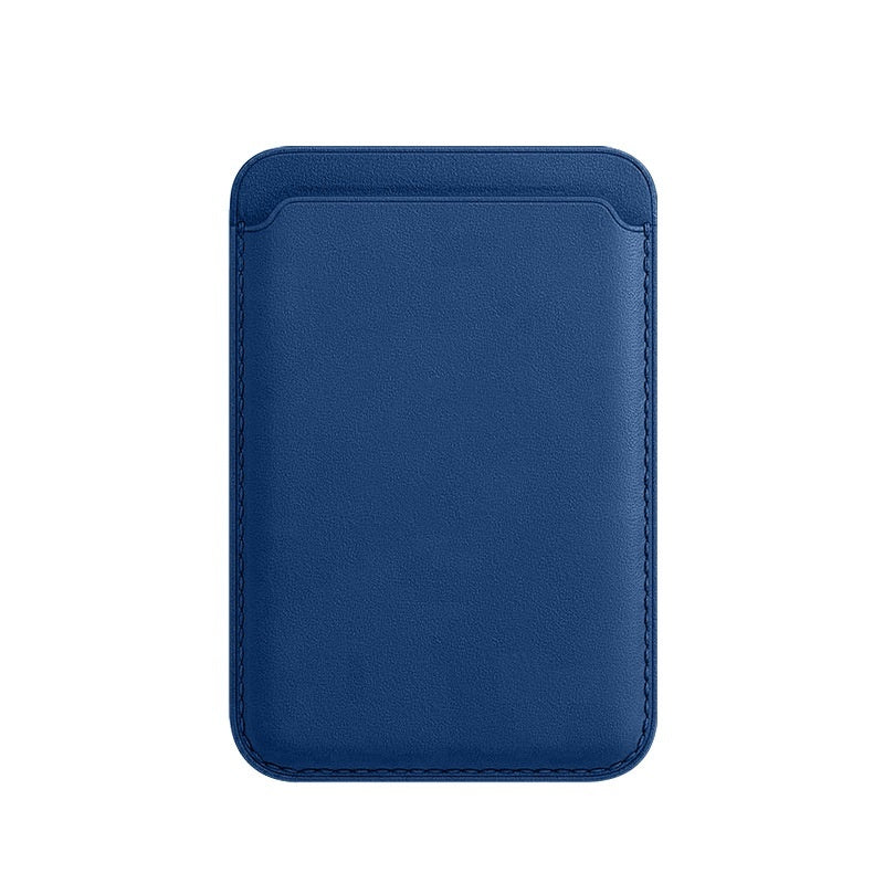 For Macsafe Magnetic Luxury Leather Card Holder Wallet Case For 14 Pro Max 13 12 Phone Bag Adsorption Accessories Cover