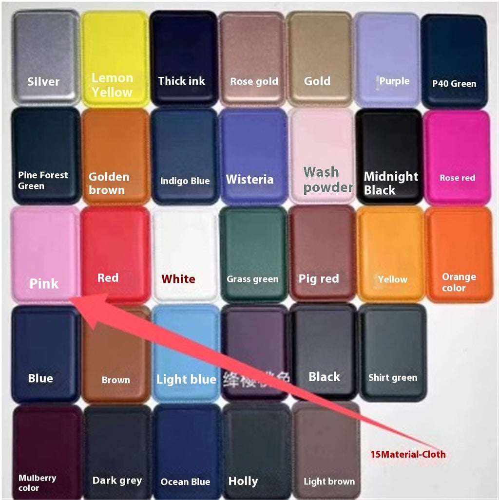 For Macsafe Magnetic Luxury Leather Card Holder Wallet Case For 14 Pro Max 13 12 Phone Bag Adsorption Accessories Cover