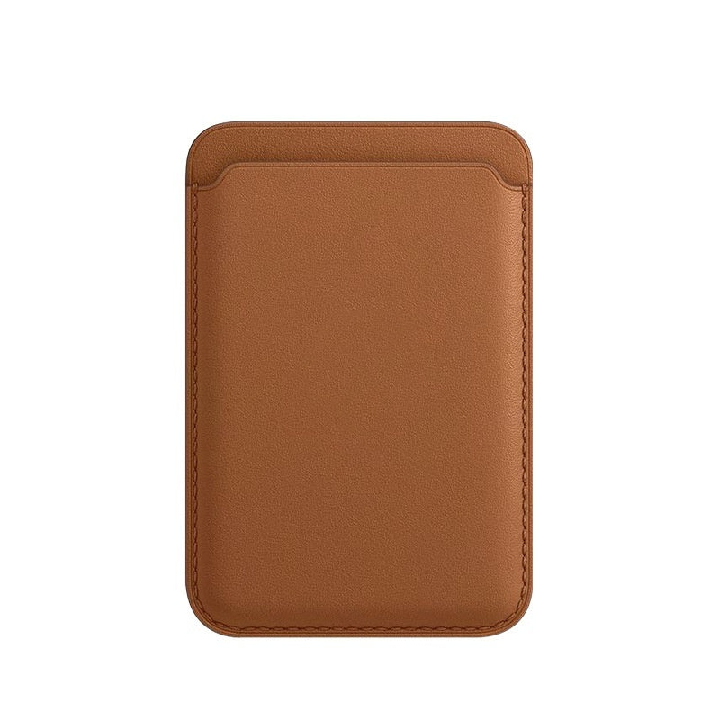 For Macsafe Magnetic Luxury Leather Card Holder Wallet Case For 14 Pro Max 13 12 Phone Bag Adsorption Accessories Cover