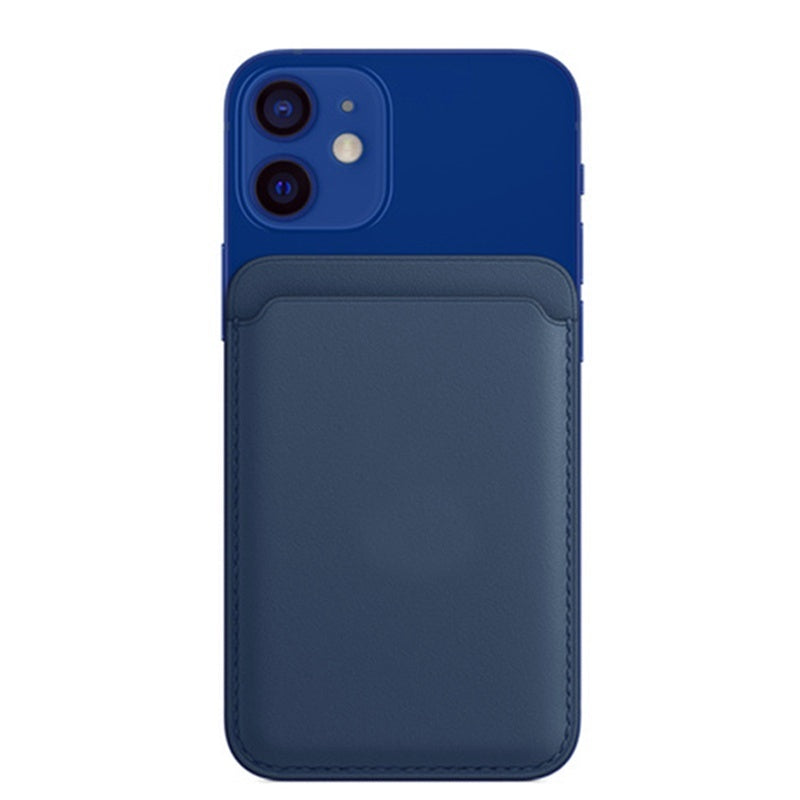For Macsafe Magnetic Luxury Leather Card Holder Wallet Case For 14 Pro Max 13 12 Phone Bag Adsorption Accessories Cover
